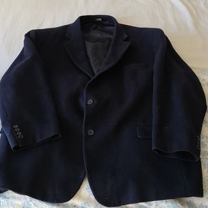 Navy Camel Hair Blazer (54R)